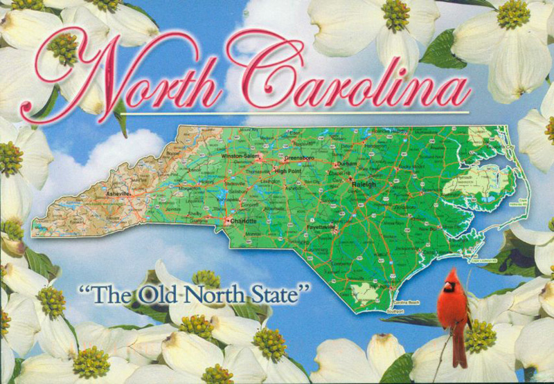 Postcard of North Carolina 